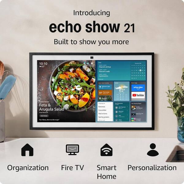 Echo Show 21 (2024 Release) HD 21" Smart Display with built-in Fire TV and Alexa