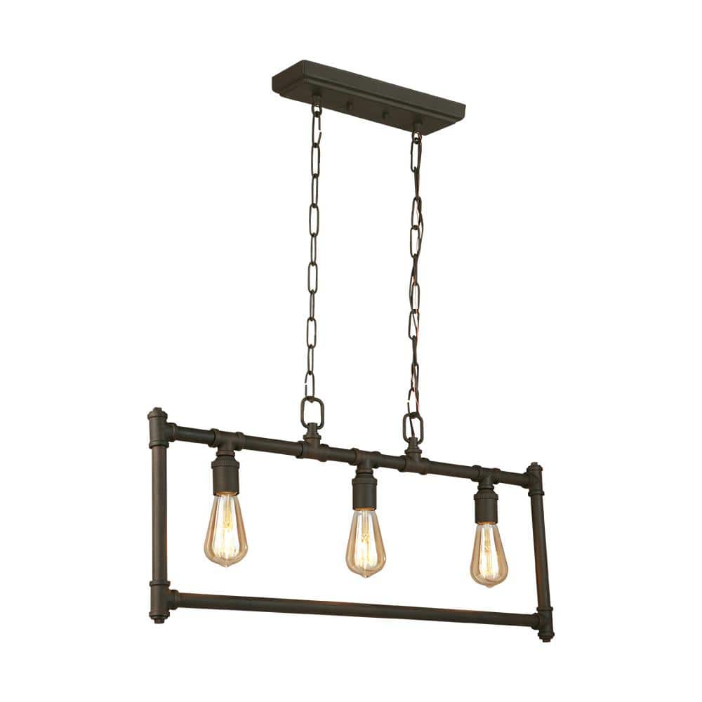 Rivertown 3-Light Rustic Bronze Multi Pendant