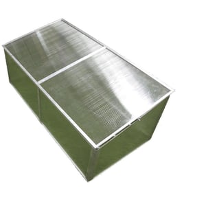 3.3 ft. x 1.6 ft. x 1.3 ft. Folding Aluminum Cold Frame Greenhouse