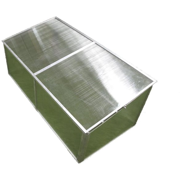 Unbranded 3.3 ft. x 1.6 ft. x 1.3 ft. Folding Aluminum Cold Frame Greenhouse