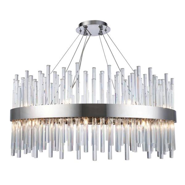 chrome contemporary chandelier