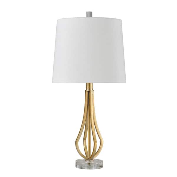 Stylecraft 24 In Antique Gold Table, Antique Gold Table Lamp Shade