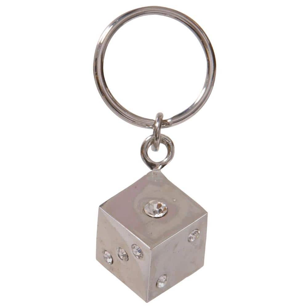 GTIN 008236128956 product image for Jeweled Dice Key Chain (3-Pack) | upcitemdb.com