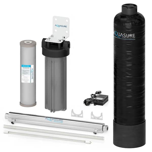 Serene 800K gal. Whole House Salt-Free Water Conditioning Descaler System with Triple Purpose Filter and UV Sterilizer