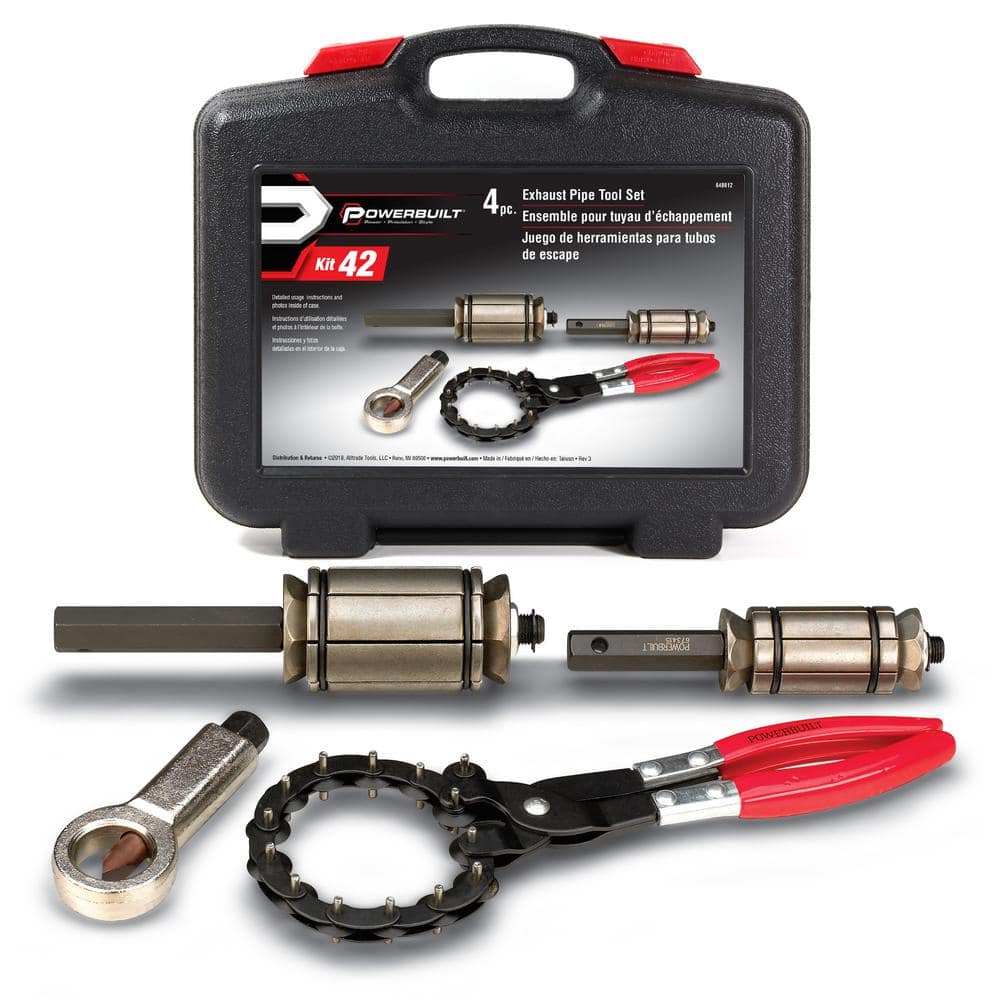 UPC 028907230313 product image for 4-Piece Exhaust Pipe Tool Kit | upcitemdb.com