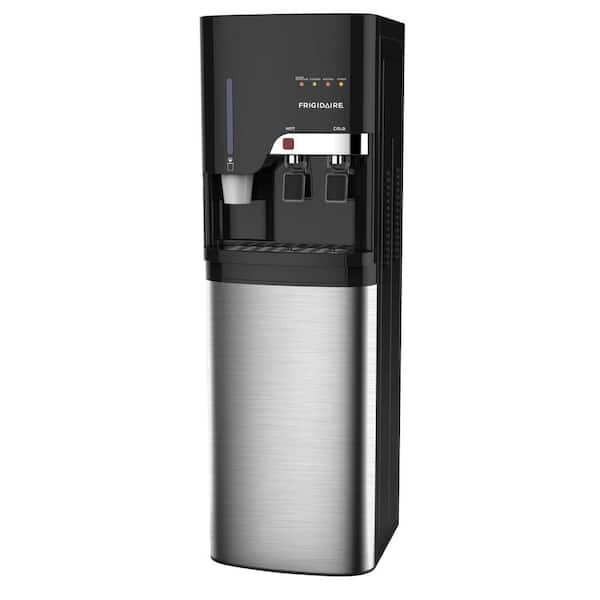 Frigidaire Bottom Loading Water Cooler Dispenser in Black with Stainless Steel Door