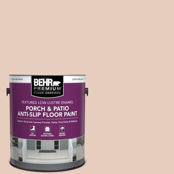 1 gal. #T17-05 Life is a Peach Textured Low-Lustre Enamel Interior/Exterior Porch and Patio Anti-Slip Floor Paint