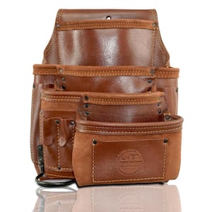 10-Pocket Right Handed Framers Professional Tool Pouch with Ambassador Series Top Grain Leather