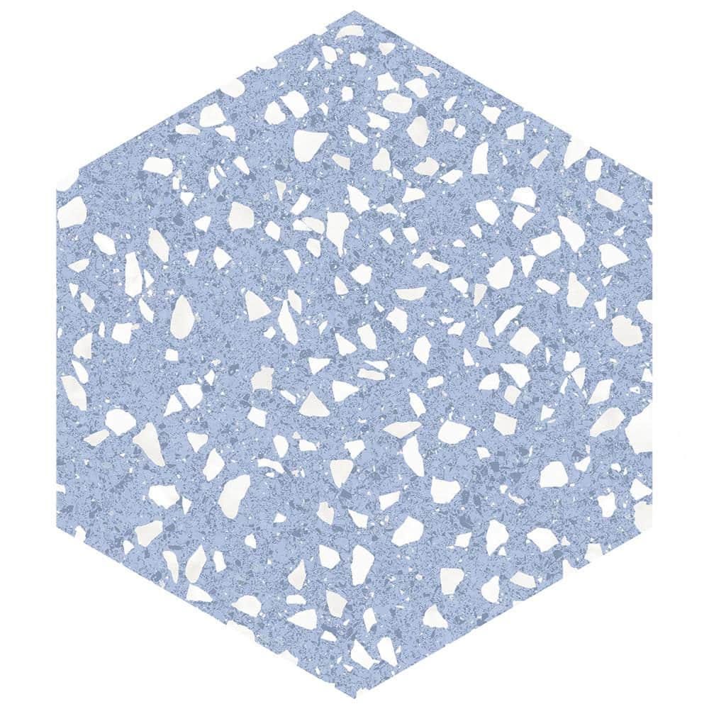 Venice Hex Sky 8 in. x 8 in. Porcelain Floor and Wall Take Home Tile Sample price history on PriceWatchPro