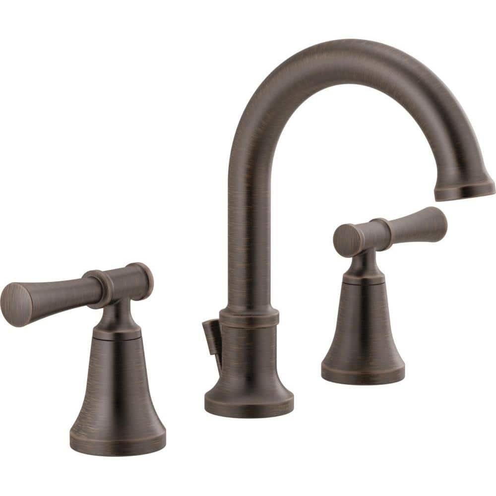 Delta Chamberlain 8 in. Widespread 2-Handle Bathroom Faucet in Venetian ...