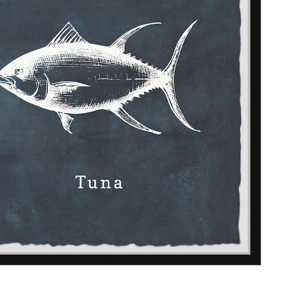 Fish Poster, Tuna Fish Painting, Fish Wall Art, Giclée Quality Print, –  Clean Blue Slate