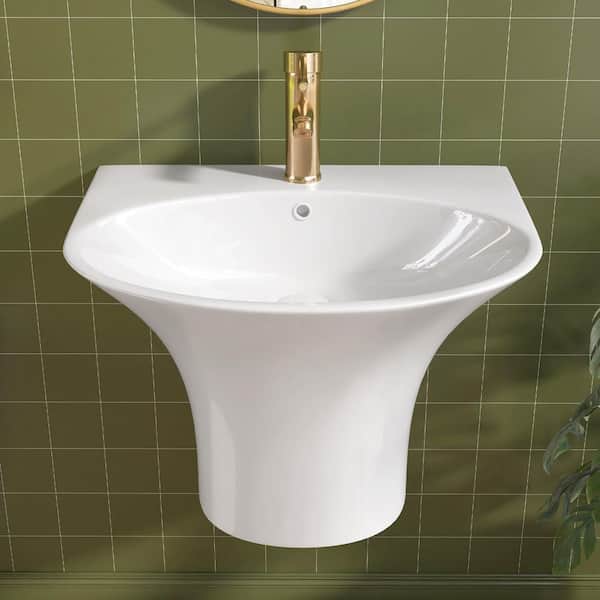 Zeafive 22 in. L x 18.3 in. W x 15.38 in. H Wall-Mounted Bathroom