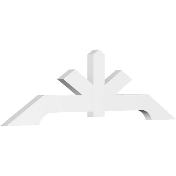Ekena Millwork Vanguard 60 in. W x 17.5 in. H x 2 in. D Signature Polyurethane Bracket