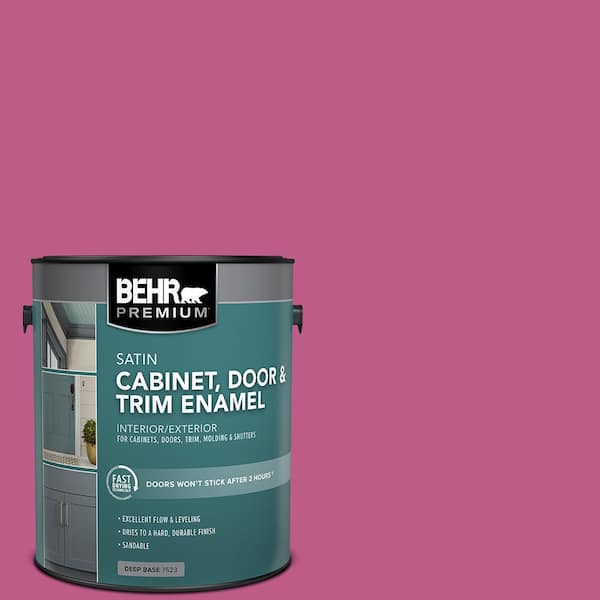 BEHR PREMIUM 1 gal. #P120-5 Beauty Queen Satin Enamel Interior/Exterior Cabinet, Door & Trim Paint