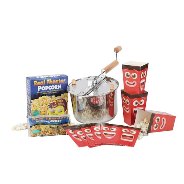 Whirley Pop 3-Piece Stainless Steel Popcorn Popper Set