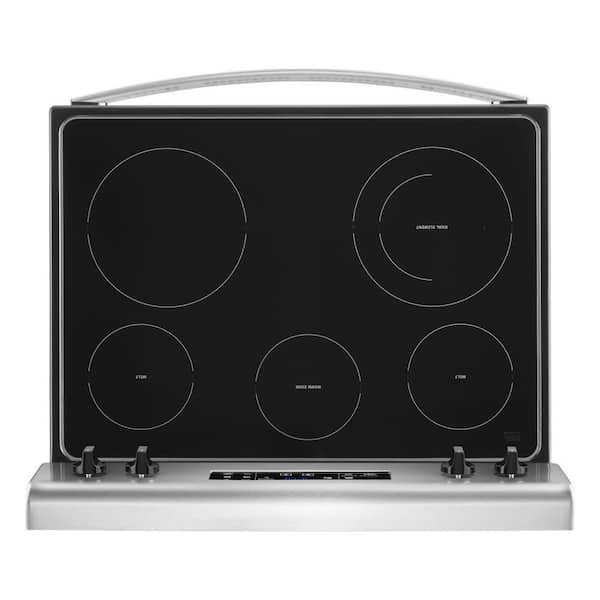 whirlpool 5.3 cuft electric freestanding range with frozen bake technology