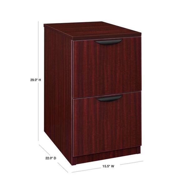 Regency Magons Mahogany Deskside 2 Drawer File Cabinet Hdmpdff22mh Regency Magons Mahogany Deskside 2, Desk Side File Cabinet