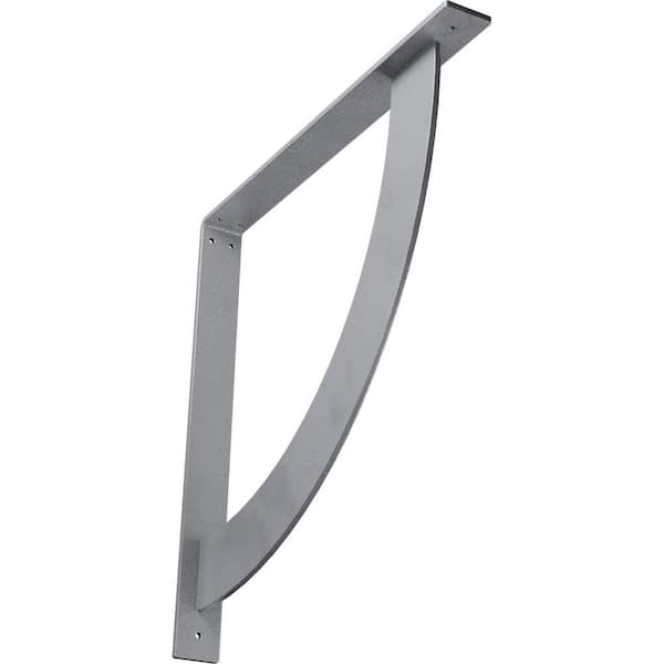 Ekena Millwork 2 in. x 20 in. x 20 in. Steel Hammered Light Blue Bulwark Bracket