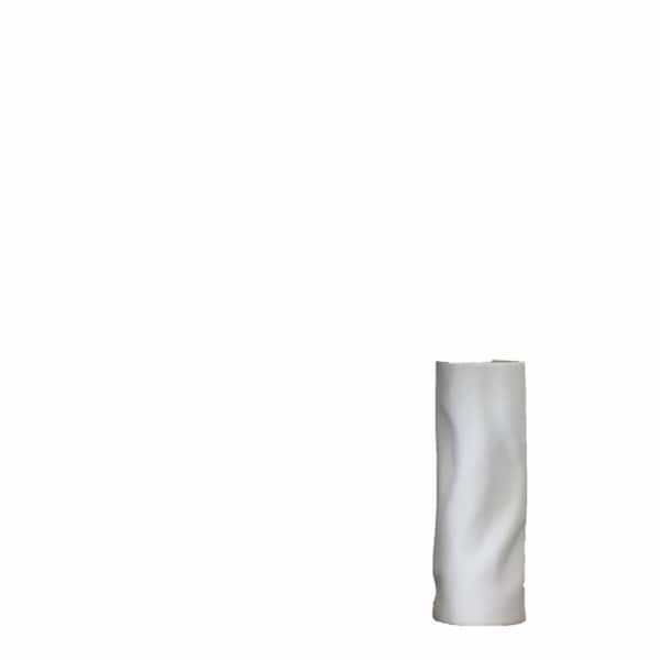 Unbranded Modern Farmhouse Decor White Ceramic Vase (Set of 2), 10.7 in. and 9 in. H Large Flower Vases
