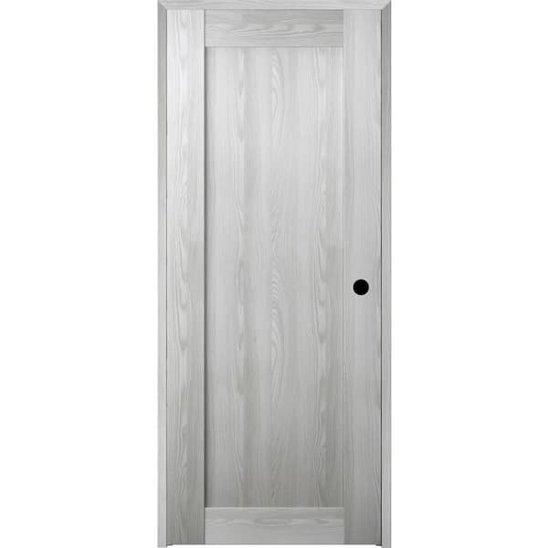 Belldinni 36 in. x 80 in. Left-Hand Solid Core Ribeira Ash Prefinished Textured Wood Single Prehung Interior Door