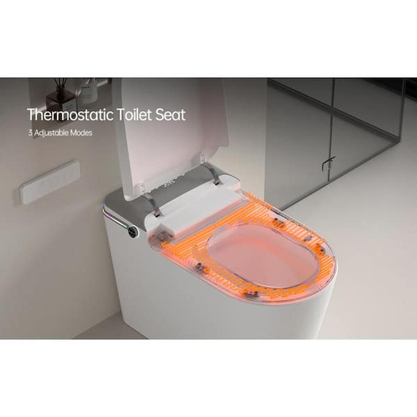 Tenleaf Elongated Smart Bidet Toilet with Heated Seat and Aromatherapy