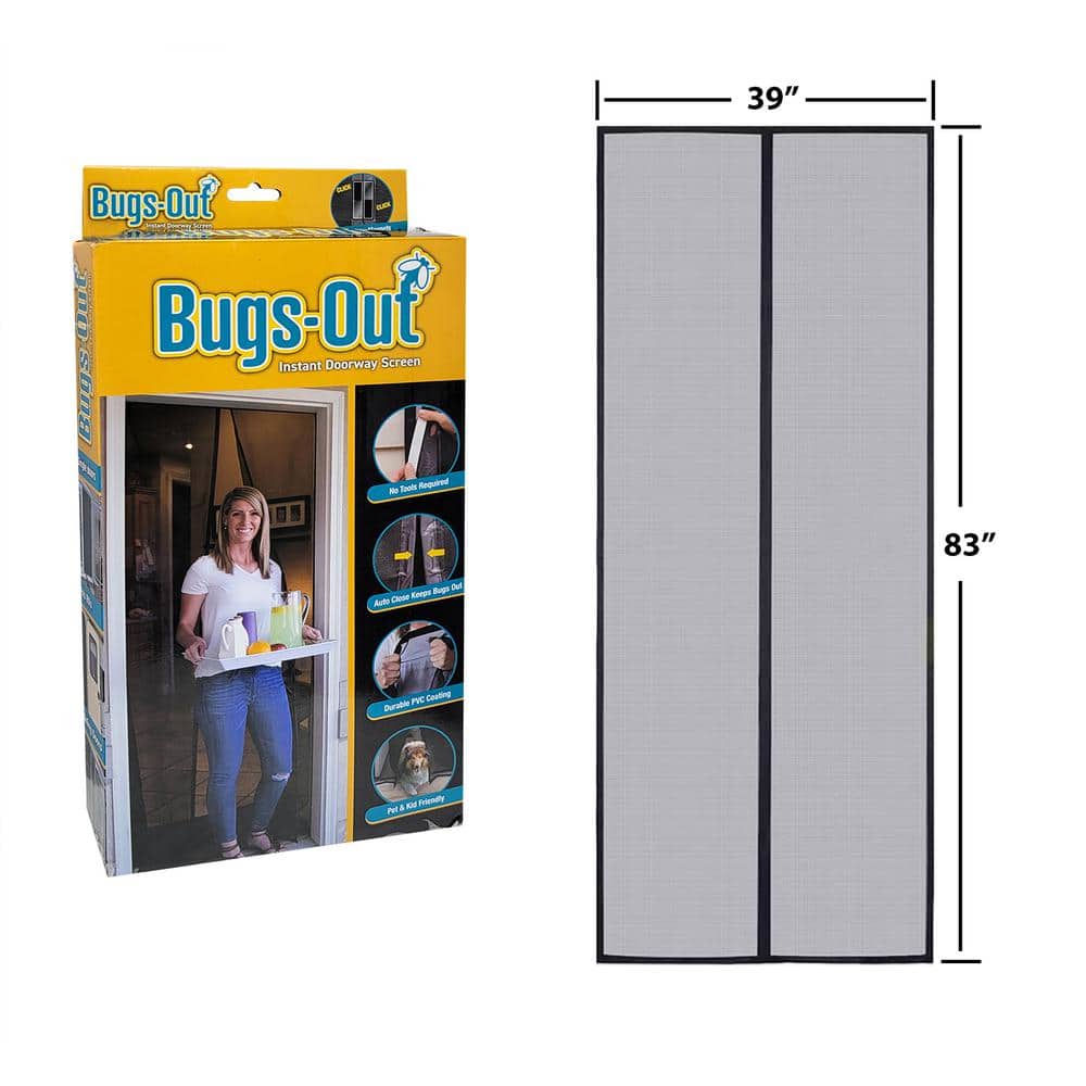 Premium Magnetic Instant Door Screen, 39 in. x83 in.