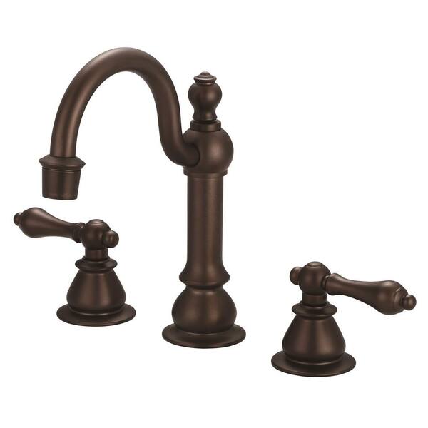 Water Creation Vintage Classic 8 in. Widespread 2-Handle High Arc ...