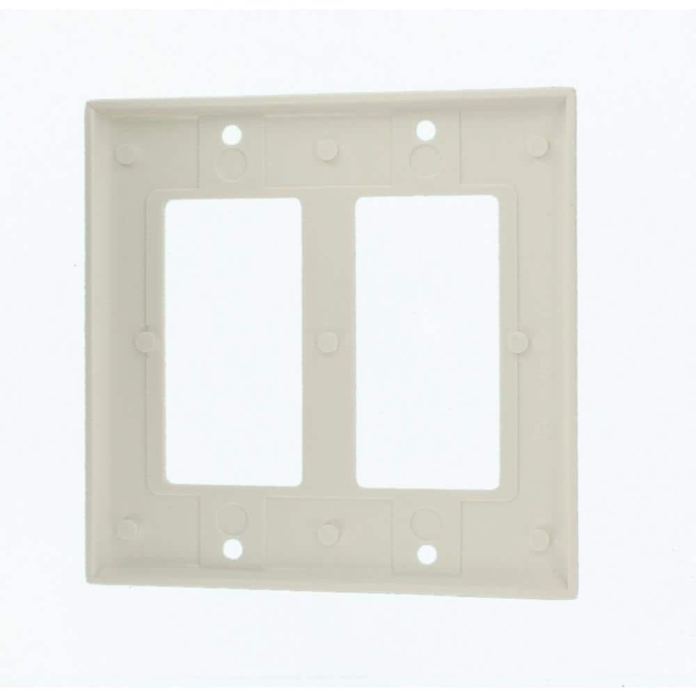 White 2-Gang Urea Mounting Plate