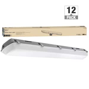 4 ft. Garage LED Vapor Tight Outdoor IP65 Rated Commercial Wraparound Light 120-277-Volt 3600 Lumens 4000K (12-Pack)
