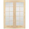 Steves & Sons 48 In. X 80 In. 10-Lite Glass Solid Core Unfinished Pine ...