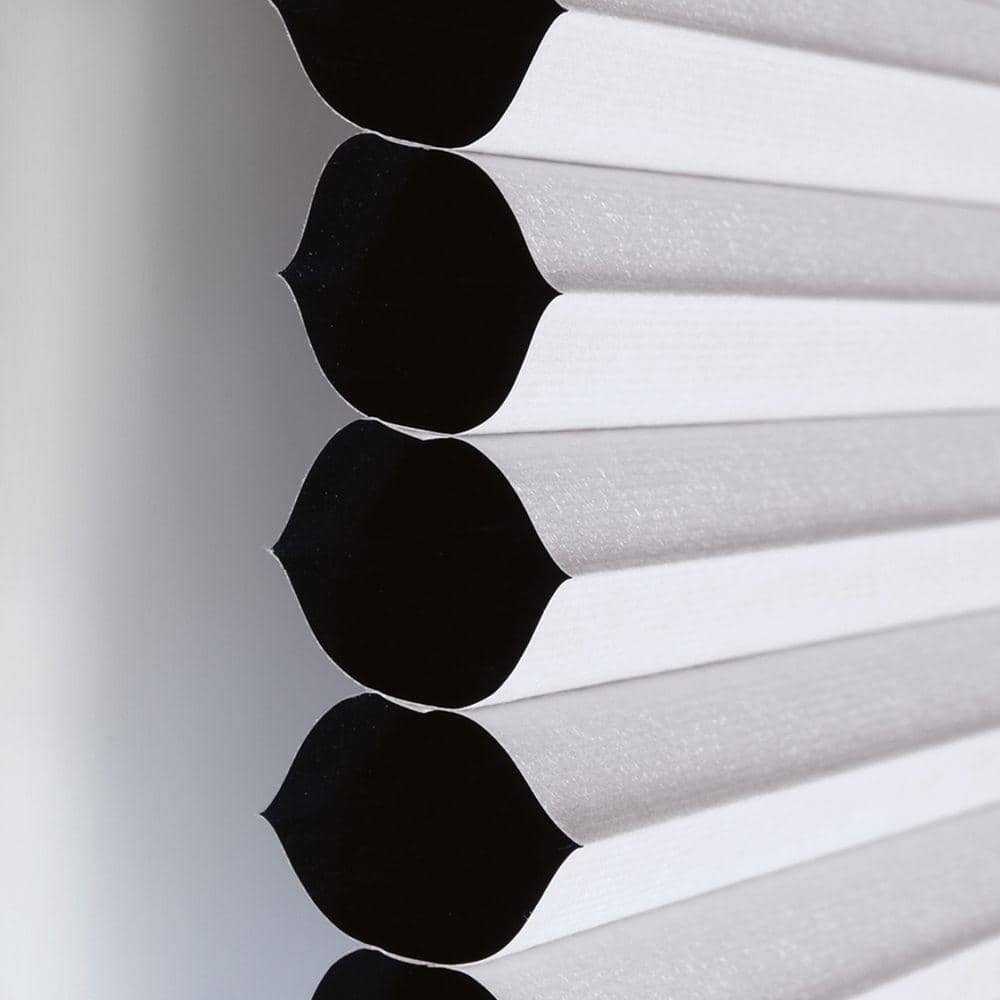 Home Decorators Collection Shadow White Cordless Blackout Cellular Shades for Windows - 31 in. W x 48 in. L (Actual Size 30.75 in. W x 48 in. L)