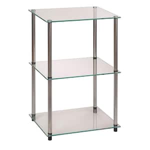 Designs2Go 3 Tier Glass End Table