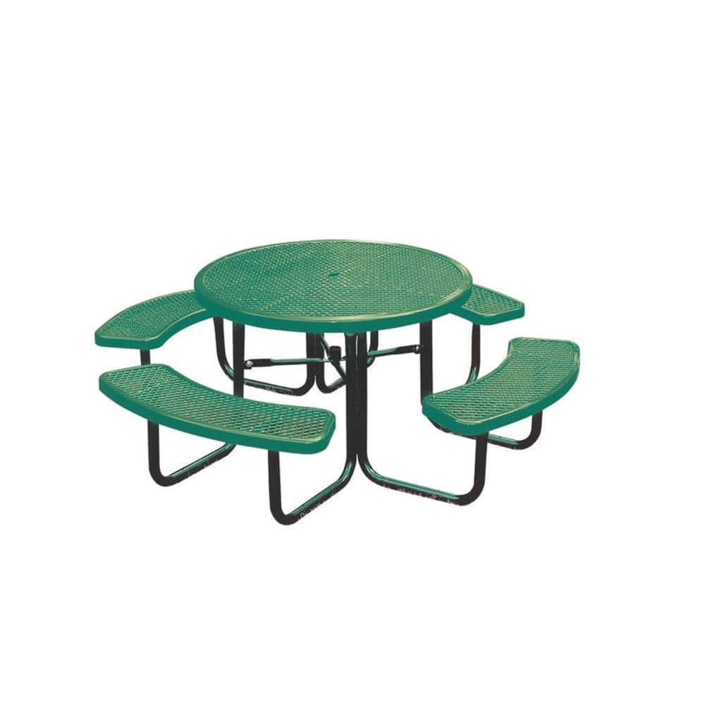 46 in. Green Diamond Commercial Park Round Portable Table price history on PriceWatchPro
