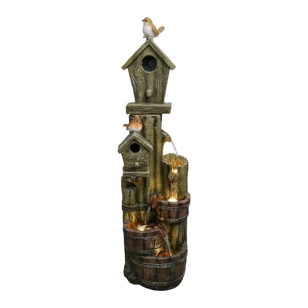 Outsunny 33.5 in. Tiered Outdoor Water Fountain, 4-Tier