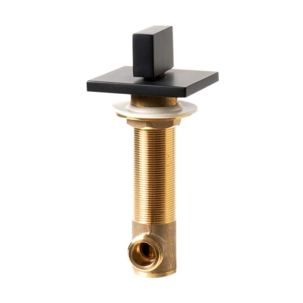 Matte Black Brass Widespread Bathroom Faucet