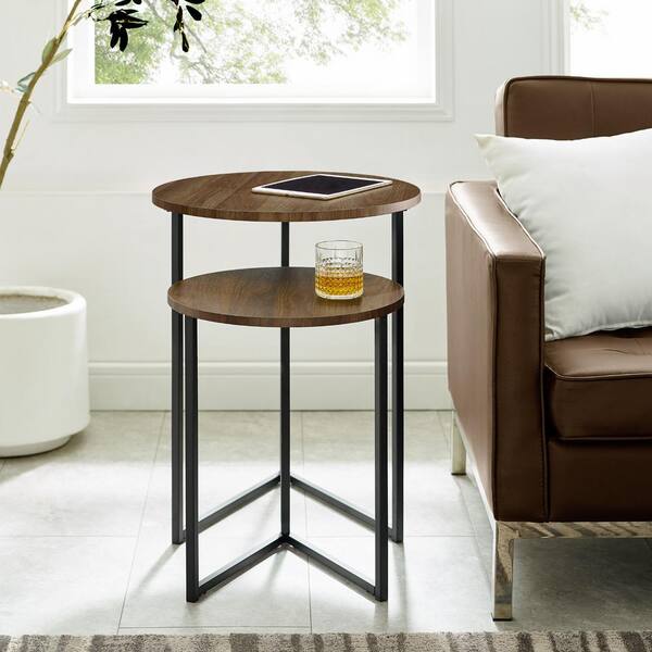 2 Piece Round Nesting End Tables, Decorate Round End Table