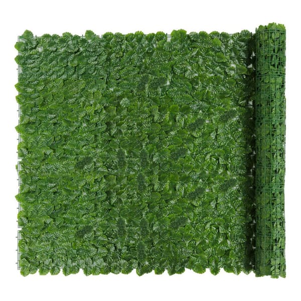 120 x 40 in. Artificial Ivy Privacy Fence Screen, Color Printing Turtle Back Pattern Leaf