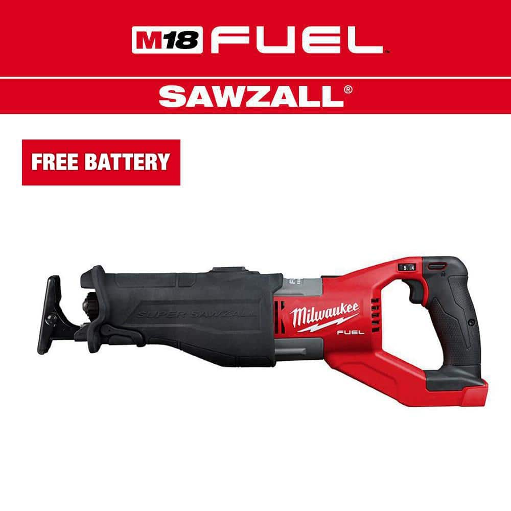 Milwaukee M18 FUEL 18V Lithium Ion Brushless Cordless Super SAWZALL Orbital Reciprocating Saw Tool Only 2722 20 The Home Depot