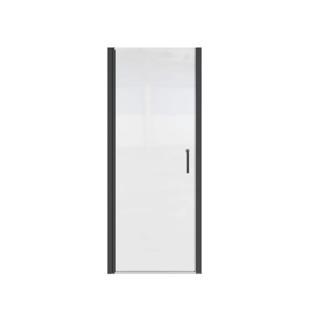 34 to 35-1/2 in. W x 72 in. H Pivot Swing Frameless Shower Door in Brushed Nickel with Clear Glass price history on PriceWatchPro
