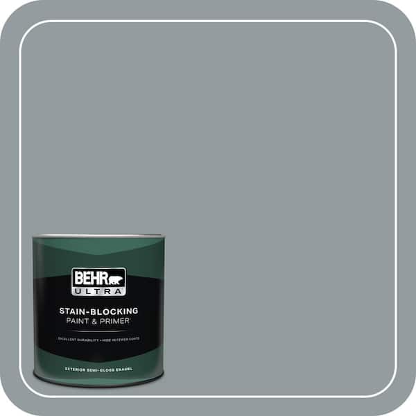 BEHR ULTRA 1 qt. #720F-4 Stone Fence Semi-Gloss Enamel Exterior Paint & Primer
