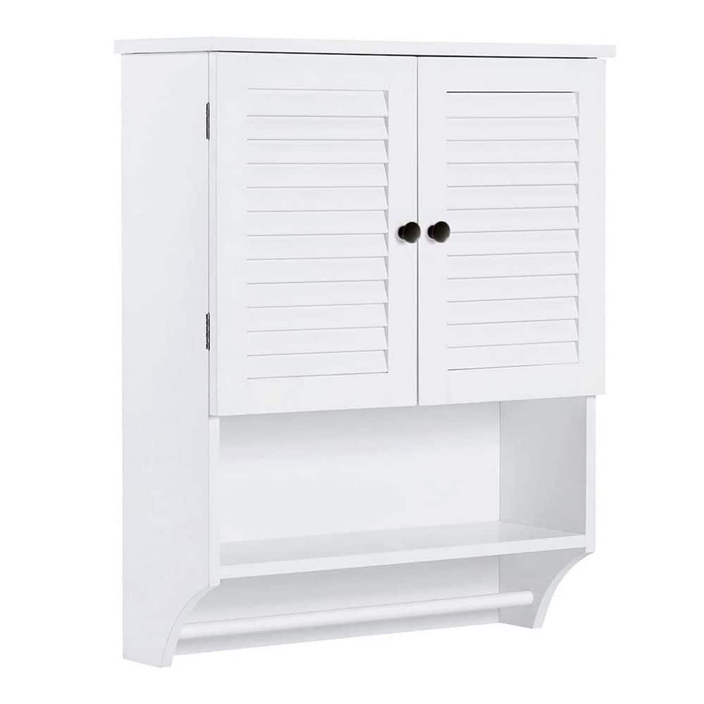 23.6 in. W x 8.9 in. D x 29.3 in. H  Bathroom Storage Wall Cabinet with Adj