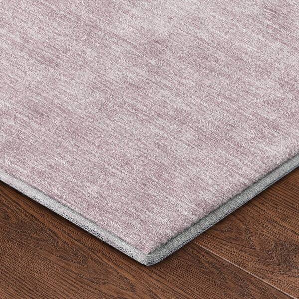 Mayfield Premium Machine Washable Abstract AMF2505 Purple 2 ft. x 7 ft. Runner Rug