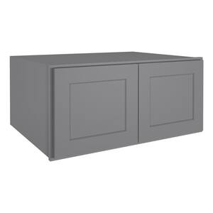 Newport Unfinished Plywood Shaker Style Ready to Assemble Stock Wall Kitchen Cabinet (33 in. x 24 in. x 15 in.)