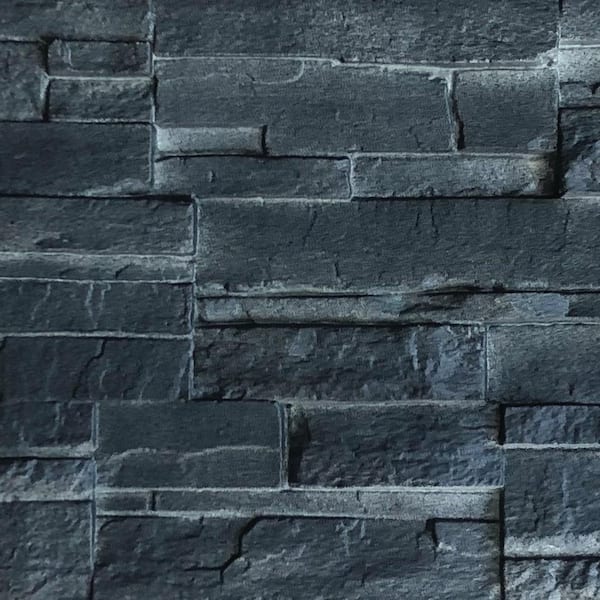 Carbon Black Slate Stone Wall Cladding at Rs 80/sq ft