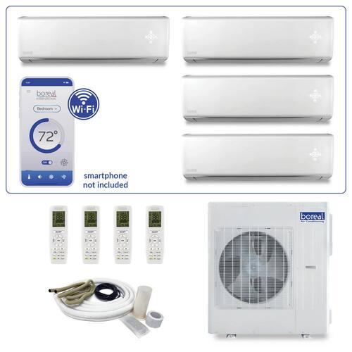 Brisa Quad Zone 39000 BTU Ton Smart Home Ductless Mini Split