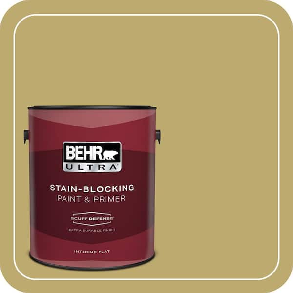 BEHR ULTRA 1 gal. #370F-5 Coriander Seed Extra Durable Flat Interior Paint & Primer