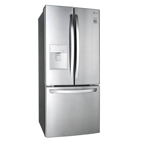 Lg Electronics 21 8 Cu Ft French Door Refrigerator With External Water Dispenser In Stainless Steel Lfds22520s The Home Depot