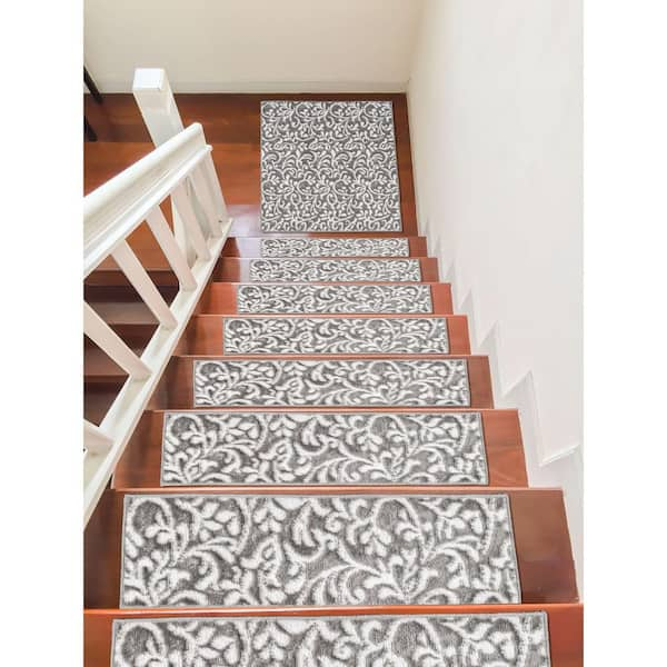 Rubber Stair Step Treads Mats Stone and Pebbles Outdoor Porch Traction -  Choices