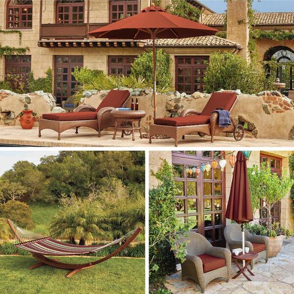 Patio Furniture Cushion Cover Heather Henna Red Classic Accessories Montlake Water-Resistant 21 x 20 x 4 Inch Outdoor Back Cushion Slip Cover 