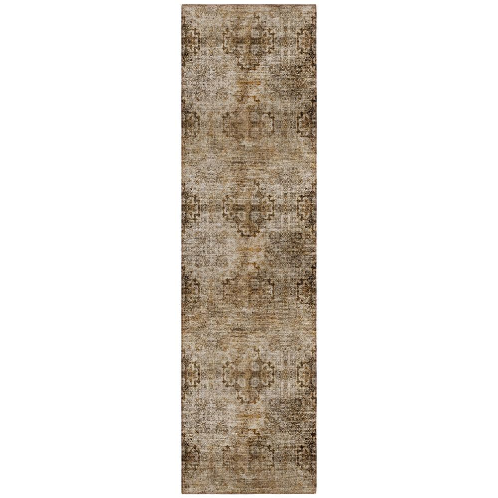 Chantille ACN557 Taupe 2 ft. 3 in. x 7 ft. 6 in. Machine Washable Indoor/Outdoor Geometric Runner Rug price history on PriceWatchPro